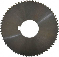 Controx - 2" Diam x 0.0781" Blade Thickness x 5/8" Arbor Hole Diam, 64 Tooth Slitting and Slotting Saw - Arbor Connection, Right Hand, Uncoated, Cobalt, Concave Ground, Contains Keyway - Eagle Tool & Supply