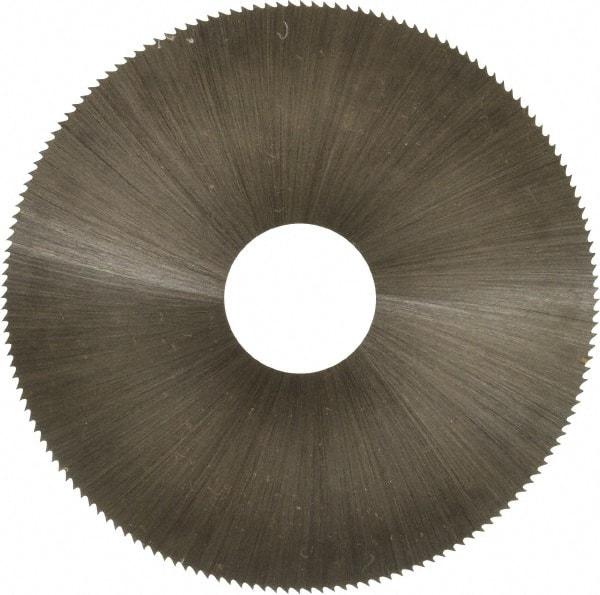 Controx - 2-1/2" Diam x 0.01" Blade Thickness x 5/8" Arbor Hole Diam, 160 Tooth Slitting and Slotting Saw - Arbor Connection, Right Hand, Uncoated, High Speed Steel, Concave Ground - Eagle Tool & Supply