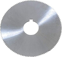 Controx - 2-1/2" Diam x 0.04" Blade Thickness x 5/8" Arbor Hole Diam, 120 Tooth Slitting and Slotting Saw - Arbor Connection, Right Hand, Uncoated, Cobalt, Concave Ground, Contains Keyway - Eagle Tool & Supply