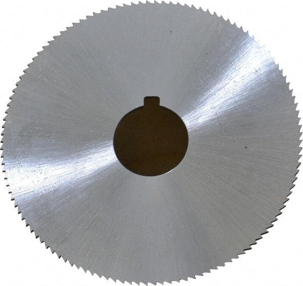 Controx - 2-1/2" Diam x 0.0469" Blade Thickness x 5/8" Arbor Hole Diam, 120 Tooth Slitting and Slotting Saw - Arbor Connection, Right Hand, Uncoated, Cobalt, Concave Ground, Contains Keyway - Eagle Tool & Supply