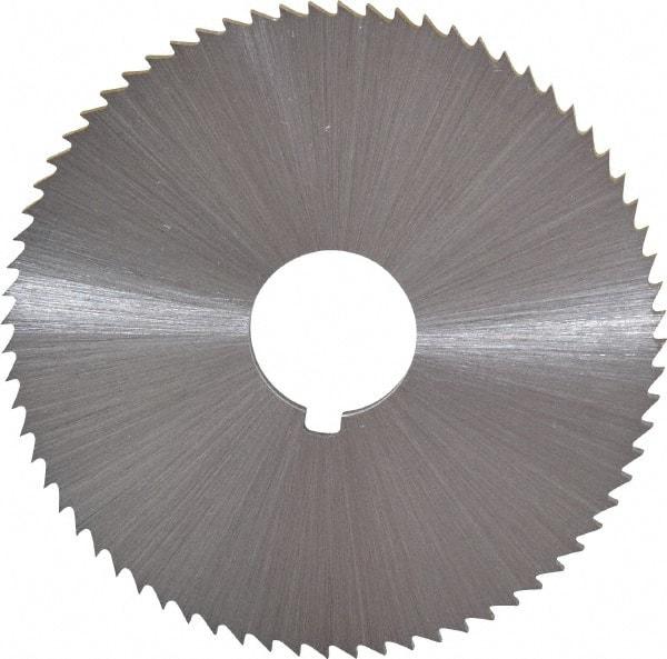 Controx - 2-1/2" Diam x 0.0938" Blade Thickness x 5/8" Arbor Hole Diam, 72 Tooth Slitting and Slotting Saw - Arbor Connection, Right Hand, Uncoated, Cobalt, Concave Ground, Contains Keyway - Eagle Tool & Supply