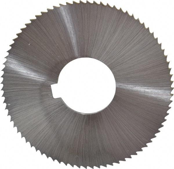 Controx - 3" Diam x 0.025" Blade Thickness x 1" Arbor Hole Diam, 128 Tooth Slitting & Slotting Saw - Arbor Connection, Right Hand, Uncoated, M2 High Speed Steel, Concave Ground - Eagle Tool & Supply