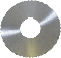 Controx - 3" Diam x 0.0469" Blade Thickness x 1" Arbor Hole Diam, 128 Tooth Slitting and Slotting Saw - Arbor Connection, Right Hand, Uncoated, Cobalt, Concave Ground, Contains Keyway - Eagle Tool & Supply