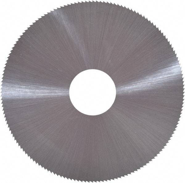 Controx - 4" Diam x 0.0938" Blade Thickness x 1" Arbor Hole Diam, 80 Tooth Slitting and Slotting Saw - Arbor Connection, Right Hand, Uncoated, Cobalt, Concave Ground, Contains Keyway - Eagle Tool & Supply