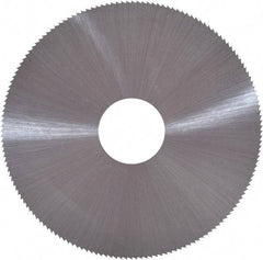 Controx - 4" Diam x 0.0938" Blade Thickness x 1" Arbor Hole Diam, 80 Tooth Slitting and Slotting Saw - Arbor Connection, Right Hand, Uncoated, Cobalt, Concave Ground, Contains Keyway - Eagle Tool & Supply