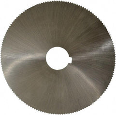 Controx - 5" Diam x 0.0469" Blade Thickness x 1" Arbor Hole Diam, 160 Tooth Slitting and Slotting Saw - Arbor Connection, Right Hand, Uncoated, Cobalt, Concave Ground, Contains Keyway - Eagle Tool & Supply