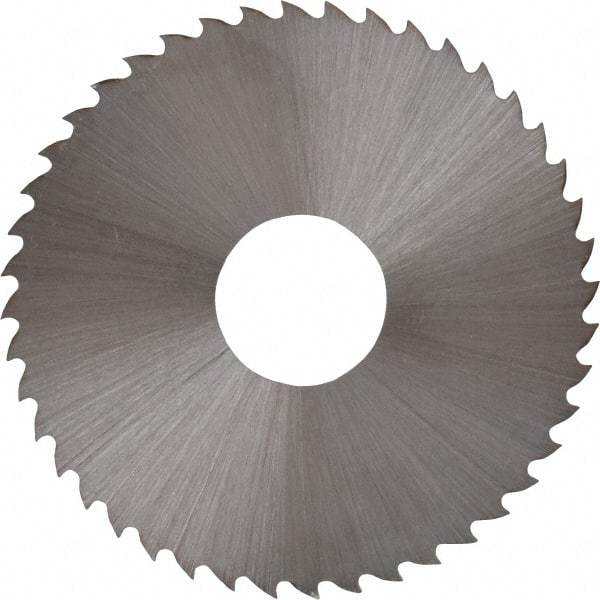 Controx - 1-3/4" Diam x 0.02" Blade Thickness x 1/2" Arbor Hole Diam, 44 Tooth Slitting and Slotting Saw - Arbor Connection, Right Hand, Uncoated, High Speed Steel, 15° Rake, Concave Ground - Eagle Tool & Supply