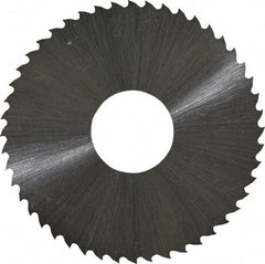 Controx - 2" Diam x 0.02" Blade Thickness x 5/8" Arbor Hole Diam, 48 Tooth Slitting and Slotting Saw - Arbor Connection, Right Hand, Uncoated, High Speed Steel, 15° Rake, Concave Ground - Eagle Tool & Supply