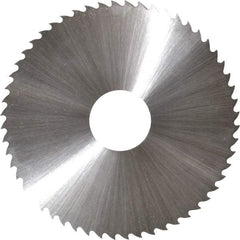 Controx - 2-1/2" Diam x 0.025" Blade Thickness x 5/8" Arbor Hole Diam, 56 Tooth Slitting & Slotting Saw - Arbor Connection, Right Hand, Uncoated, M2 High Speed Steel, 15° Rake, Concave Ground - Eagle Tool & Supply