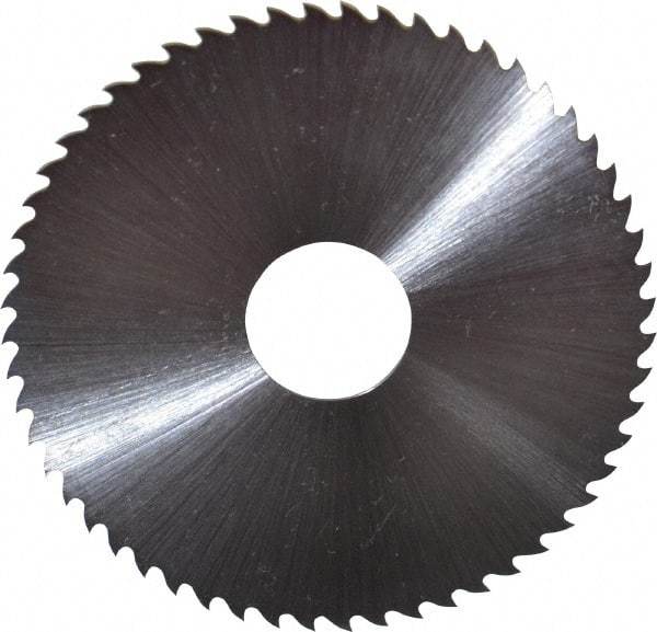 Controx - 2-1/2" Diam x 0.0313" Blade Thickness x 5/8" Arbor Hole Diam, 56 Tooth Slitting & Slotting Saw - Arbor Connection, Right Hand, Uncoated, M2 High Speed Steel, 15° Rake, Concave Ground - Eagle Tool & Supply