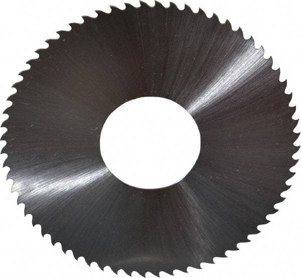 Controx - 3" Diam x 0.025" Blade Thickness x 1" Arbor Hole Diam, 64 Tooth Slitting & Slotting Saw - Arbor Connection, Right Hand, Uncoated, M2 High Speed Steel, 15° Rake, Concave Ground - Eagle Tool & Supply