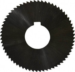 Controx - 3" Diam x 0.0313" Blade Thickness x 1" Arbor Hole Diam, 64 Tooth Slitting & Slotting Saw - Arbor Connection, Right Hand, Uncoated, M2 High Speed Steel, 15° Rake, Concave Ground - Eagle Tool & Supply