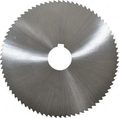 Controx - 5" Diam x 0.0313" Blade Thickness x 1" Arbor Hole Diam, 80 Tooth Slitting and Slotting Saw - Arbor Connection, Right Hand, Uncoated, Cobalt, 15° Rake, Concave Ground - Eagle Tool & Supply