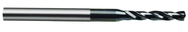 2.65mm Dia. - Carbide Micro 5xD Drill-118° Point-Coolant Thru-TiAlN - Eagle Tool & Supply