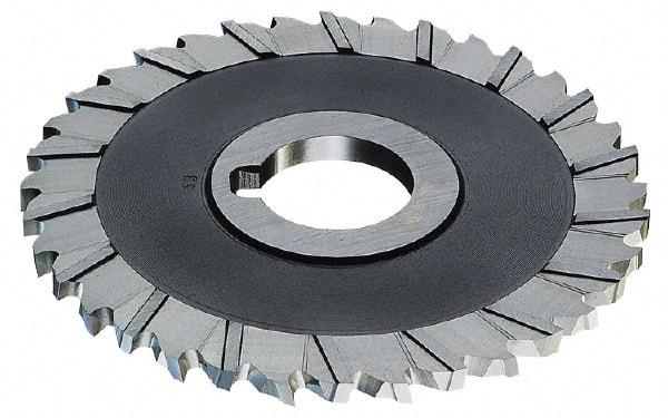 Controx - 5" Blade Diam x 3/16" Blade Thickness, 1" Hole, 40 Teeth, Cobalt Side Chip Saw - Staggered Tooth, Arbor Connection, Right Hand Cut, Uncoated, with Keyway - Eagle Tool & Supply