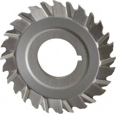 Controx - 2-1/2" Blade Diam x 1/8" Blade Thickness, 7/8" Hole, 28 Teeth, Cobalt Side Chip Saw - Staggered Tooth, Arbor Connection, Right Hand Cut, Uncoated, with Keyway - Eagle Tool & Supply