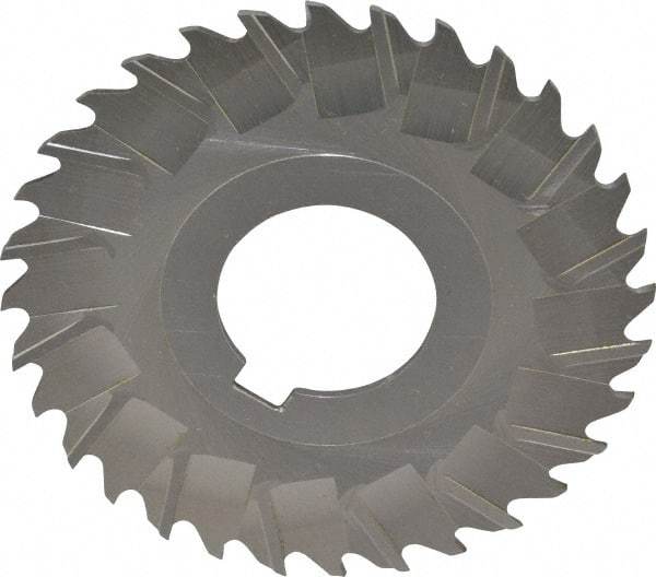 Controx - 3" Blade Diam x 1/16" Blade Thickness, 1" Hole, 32 Teeth, Cobalt Side Chip Saw - Staggered Tooth, Arbor Connection, Right Hand Cut, Uncoated, with Keyway - Eagle Tool & Supply