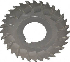 Controx - 3" Blade Diam x 1/16" Blade Thickness, 1" Hole, 32 Teeth, Cobalt Side Chip Saw - Staggered Tooth, Arbor Connection, Right Hand Cut, Uncoated, with Keyway - Eagle Tool & Supply