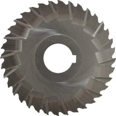 Controx - 4" Blade Diam x 1/16" Blade Thickness, 1" Hole, 36 Teeth, Cobalt Side Chip Saw - Staggered Tooth, Arbor Connection, Right Hand Cut, Uncoated, with Keyway - Eagle Tool & Supply