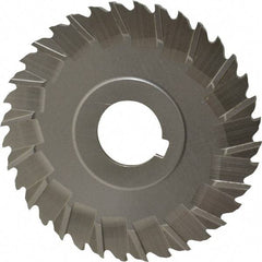 Controx - 4" Blade Diam x 1/8" Blade Thickness, 1" Hole, 36 Teeth, Cobalt Side Chip Saw - Staggered Tooth, Arbor Connection, Right Hand Cut, Uncoated, with Keyway - Eagle Tool & Supply