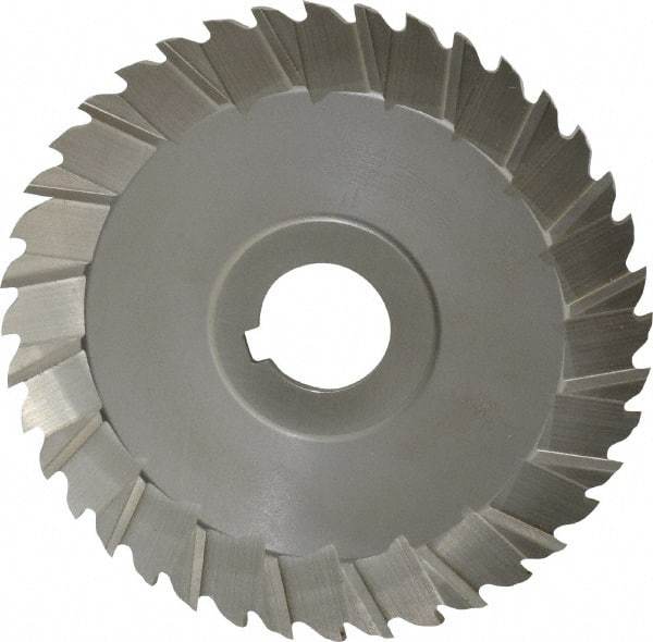 Controx - 5" Blade Diam x 1/8" Blade Thickness, 1" Hole, 40 Teeth, Cobalt Side Chip Saw - Staggered Tooth, Arbor Connection, Right Hand Cut, Uncoated, with Keyway - Eagle Tool & Supply