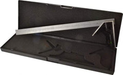 SPI - 2 Piece, 18" Combination Square Set - 1/16, 1/32, 1/64 & 1/8" (4R) Graduation, Hardened Steel Blade, Hardened Steel Square Head - Eagle Tool & Supply