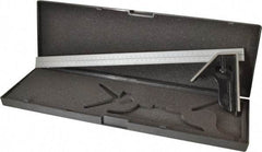 SPI - 2 Piece, 18" Combination Square Set - 1/32 & 1/64" (English/Metric) Graduation, Hardened Steel Blade, Hardened Steel Square Head - Eagle Tool & Supply