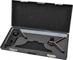 SPI - 3 Piece, 12" Combination Square Set - 1/16, 1/32, 1/64 & 1/8" (4R) Graduation, Hardened Steel Blade, Hardened Steel Center & Square Head - Eagle Tool & Supply