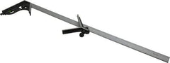 SPI - 3 Piece, 24" Combination Square Set - 1/100, 1/32, 1/50 & 1/64" (16R) Graduation, Hardened Steel Blade, Hardened Steel Center & Square Head - Eagle Tool & Supply