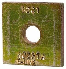 Cooper B-Line - 3/8" Rod, Zinc Dichromate Steel Square Strut Washer - 3/8" Bolt, Used with Cooper B Line Metal Framing Channels - Eagle Tool & Supply