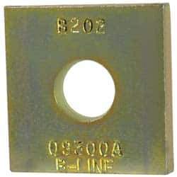 Cooper B-Line - 1/2" Rod, Zinc Dichromate Steel Square Strut Washer - 1/2" Bolt - Eagle Tool & Supply