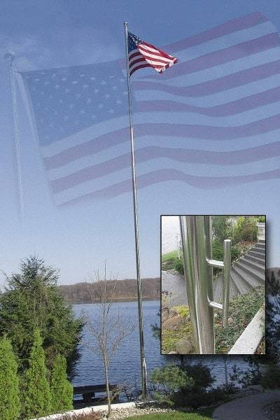 Vestil - Flag Poles & Kits Type: Flag Pole Mounting: Portable - Eagle Tool & Supply