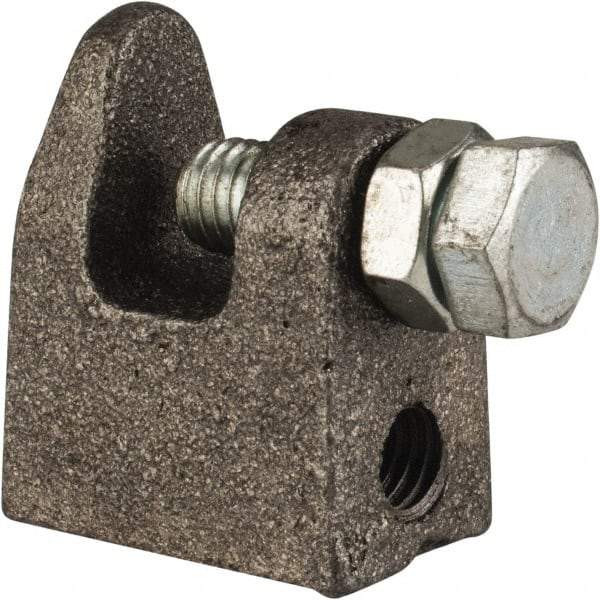 Cooper B-Line - 3/4" Max Flange Thickness, 1/2" Rod Top Beam Clamp - 700 Lb Capacity, Malleable Iron - Eagle Tool & Supply