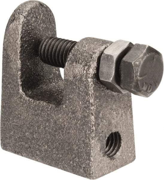 Cooper B-Line - 3/4" Max Flange Thickness, 3/8" Rod Top Beam Clamp - 400 Lb Capacity, Malleable Iron - Eagle Tool & Supply