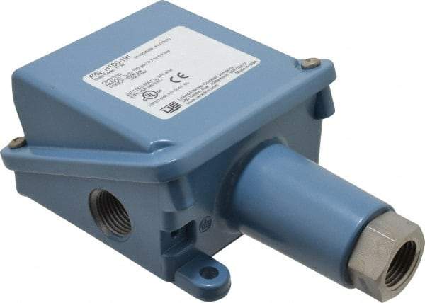 United Electric Controls - 10 to 100 psi Adjustable Range, 1,500 Max psi, General Purpose Diaphragm - 1/2 NPTF - Eagle Tool & Supply