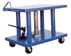 Vestil - 6,000 Lb Capacity Manual Hydraulic Post Lift Table - 36" Lift Height, 48" Platform Length x 32" Platform Width - Eagle Tool & Supply