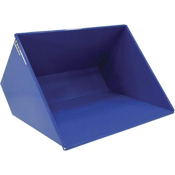 Vestil - 2,000 Lb Load Capacity, 3 Cu Yd, Steel Self-Dumping Hopper - 81-7/16" Wide x 66-13/16" Long x 50-5/8" High, Powder Coat Blue - Eagle Tool & Supply