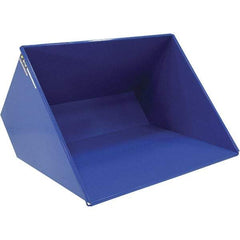 Vestil - 2,000 Lb Load Capacity, 3 Cu Yd, Steel Self-Dumping Hopper - 81-7/16" Wide x 66-13/16" Long x 50-5/8" High, Powder Coat Blue - Eagle Tool & Supply