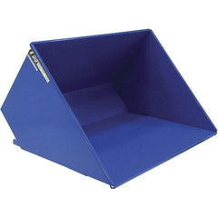 Vestil - 4,000 Lb Load Capacity, 3 Cu Yd, Steel Self-Dumping Hopper - 81-7/16" Wide x 66-13/16" Long x 50-5/8" High, Powder Coat Blue - Eagle Tool & Supply