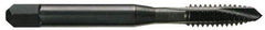 OSG - 5/16-24 UNF, 3 Flute, Oxide Finish, Vanadium High Speed Steel Spiral Point Tap - Plug Chamfer, Right Hand Thread, 2-23/32" OAL, 1-1/8" Thread Length, 0.318" Shank Diam, Series 280 - Exact Industrial Supply