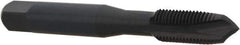 OSG - 3/8-24 UNF, 3 Flute, Oxide Finish, Vanadium High Speed Steel Spiral Point Tap - Plug Chamfer, Right Hand Thread, 2-15/16" OAL, 1-1/4" Thread Length, 0.381" Shank Diam, Series 280 - Exact Industrial Supply