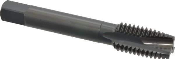 OSG - 5/8-11 UNC, 3 Flute, Oxide Finish, Vanadium High Speed Steel Spiral Point Tap - Plug Chamfer, Right Hand Thread, 3-13/16" OAL, 1-13/16" Thread Length, 0.48" Shank Diam, 2B Class of Fit, Series 280 - Exact Industrial Supply