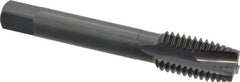 OSG - 5/8-11 UNC, 3 Flute, Oxide Finish, Vanadium High Speed Steel Spiral Point Tap - Plug Chamfer, Right Hand Thread, 3-13/16" OAL, 1-13/16" Thread Length, 0.48" Shank Diam, 2B Class of Fit, Series 280 - Exact Industrial Supply
