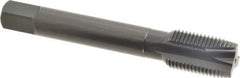 OSG - M16x1.50 Metric Fine, 3 Flute, Oxide Finish, Vanadium High Speed Steel Spiral Point Tap - Plug Chamfer, Right Hand Thread, 3-13/16" OAL, 1-13/16" Thread Length, 0.48" Shank Diam, Series 289 - Exact Industrial Supply