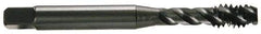 OSG - 7/16-14 UNC 3 Flute Modified Bottoming Spiral Flute Tap - Vanadium High Speed Steel, TiCN Finish, 3-5/32" OAL, Right Hand Flute, Right Hand Thread, Oversize, H11, Series 290 - Eagle Tool & Supply
