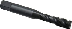 OSG - 3/8-24 UNF 3 Flute 2B Modified Bottoming Spiral Flute Tap - Vanadium High Speed Steel, Oxide Finish, 2-15/16" OAL, Right Hand Flute, Right Hand Thread, H4, Series 290 - Eagle Tool & Supply