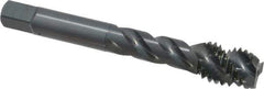 OSG - 1/2-13 UNC 3 Flute 2B Modified Bottoming Spiral Flute Tap - Vanadium High Speed Steel, Oxide Finish, 3-3/8" OAL, Right Hand Flute, Right Hand Thread, H5, Series 290 - Eagle Tool & Supply