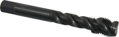 OSG - 1/2-20 UNF 3 Flute 3B Modified Bottoming Spiral Flute Tap - Vanadium High Speed Steel, Oxide Finish, 3-3/8" OAL, Right Hand Flute, Right Hand Thread, H3, Series 290 - Eagle Tool & Supply