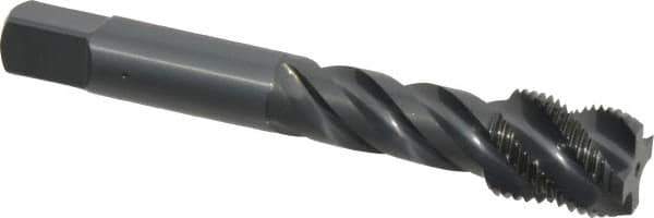 OSG - 5/8-18 UNF 4 Flute 3B Modified Bottoming Spiral Flute Tap - Vanadium High Speed Steel, Oxide Finish, 3-13/16" OAL, Right Hand Flute, Right Hand Thread, H3, Series 290 - Eagle Tool & Supply