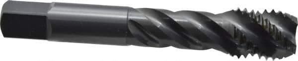 OSG - 3/4-10 UNC 4 Flute Modified Bottoming Spiral Flute Tap - Vanadium High Speed Steel, Oxide Finish, 4-1/4" OAL, Right Hand Flute, Right Hand Thread, H3, Series 290 - Eagle Tool & Supply